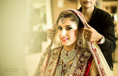 Indian bride in traditional dress