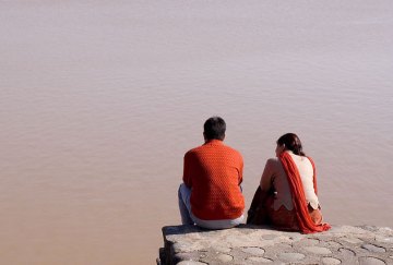 Indian Couple Out on a Date