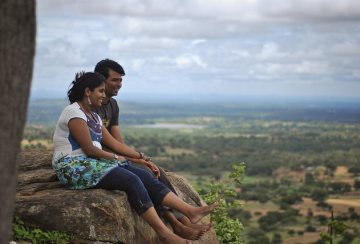 Indian Couple Out on a Date