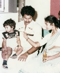 Mammootty, wife and kid