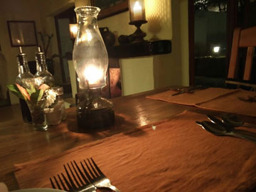 A candlelit dinner opportunity not taken