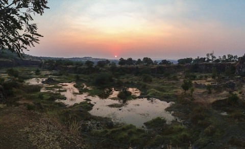 Vetal hills at sunset