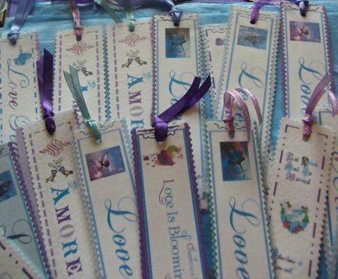 Bookmarks as wedding favors